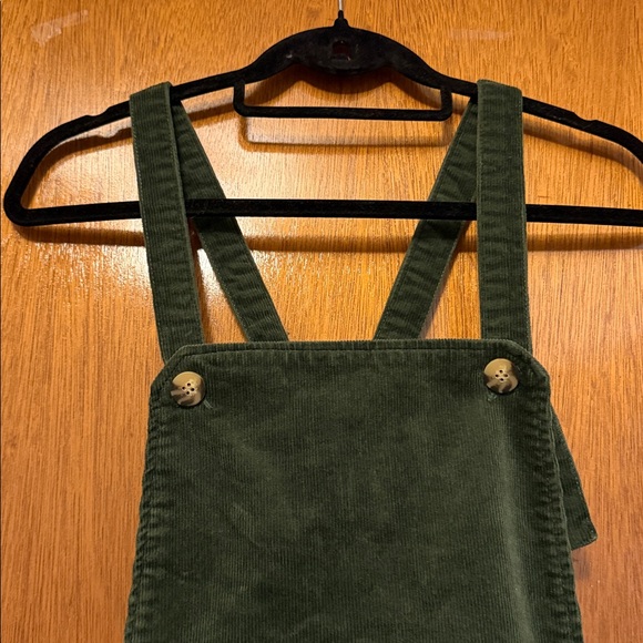 Princess highway green corduroy floral overall dress - Picture 3 of 5